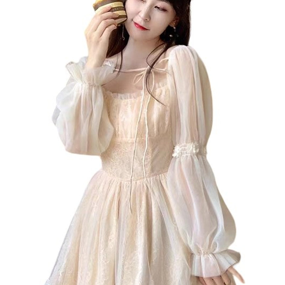 Y2k Long Sleeve Kawaii Fairy Dress