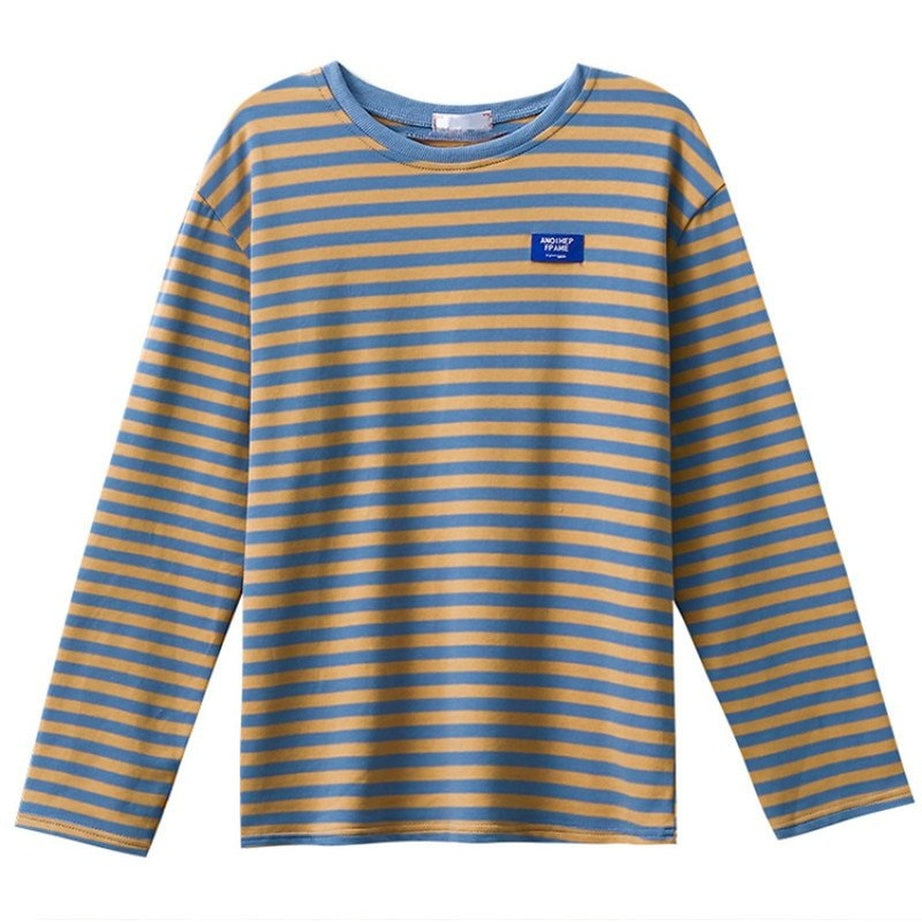 Y2k Long Sleeve Retro Striped T-shirt