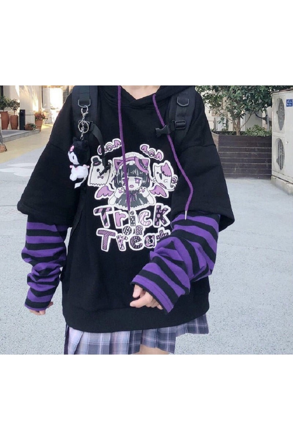 Y2k Long-Sleeved Anime Hoodie