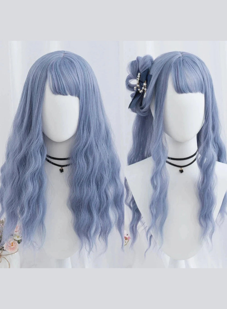 Y2k Long Wavy Purple Wig