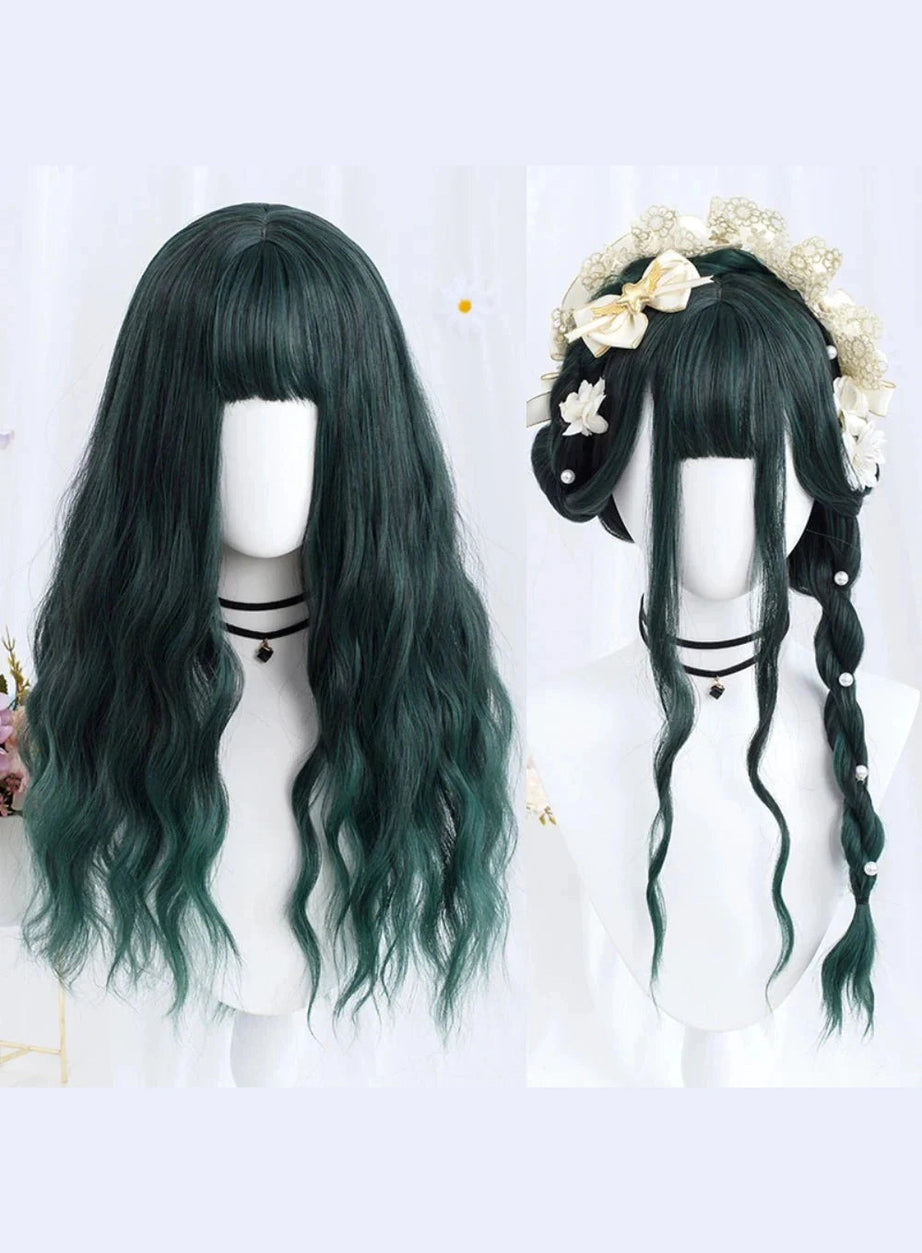 Y2k Long Wavy Purple Wig