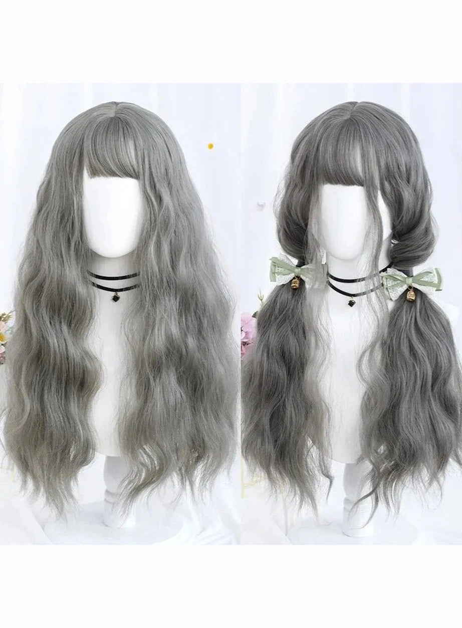 Y2k Long Wavy Purple Wig