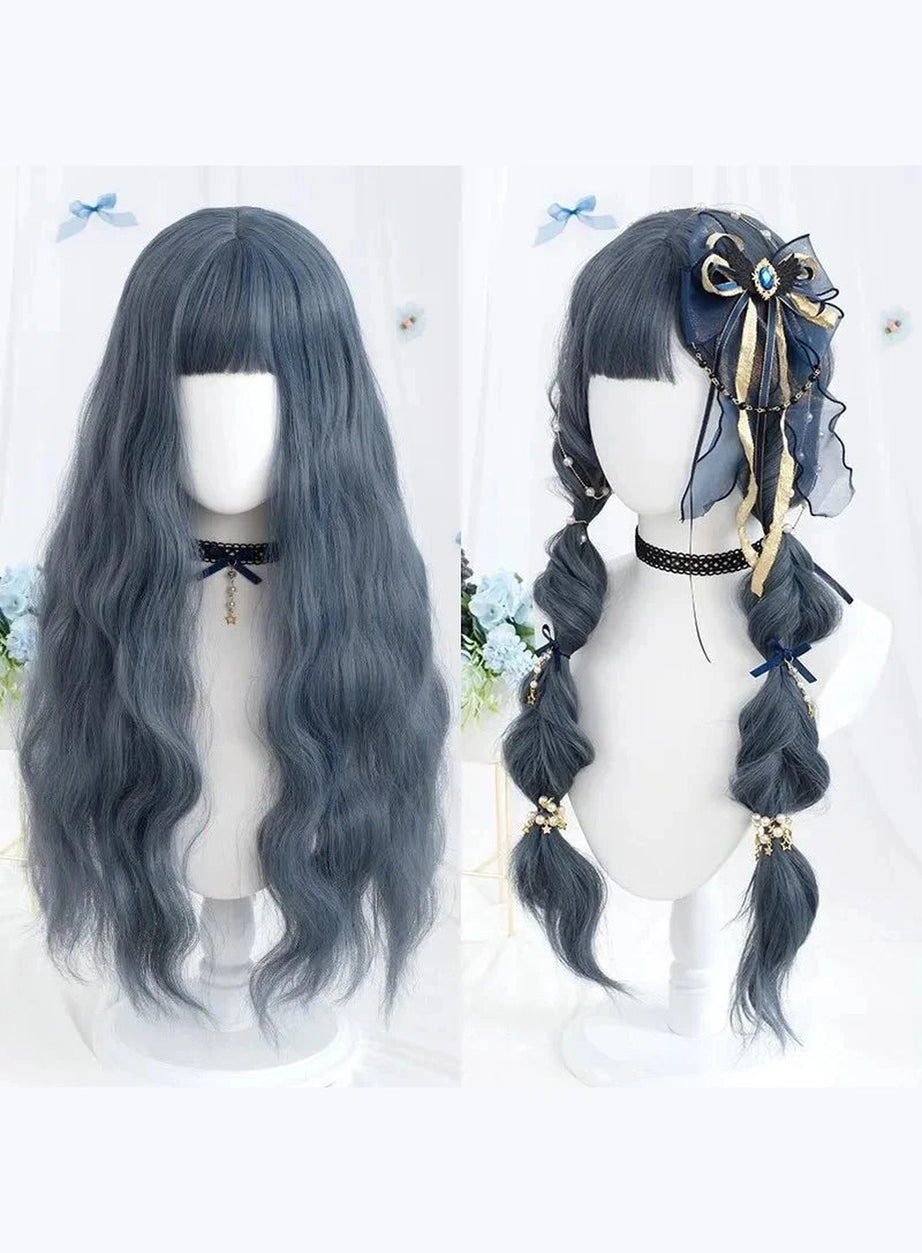 Y2k Long Wavy Purple Wig