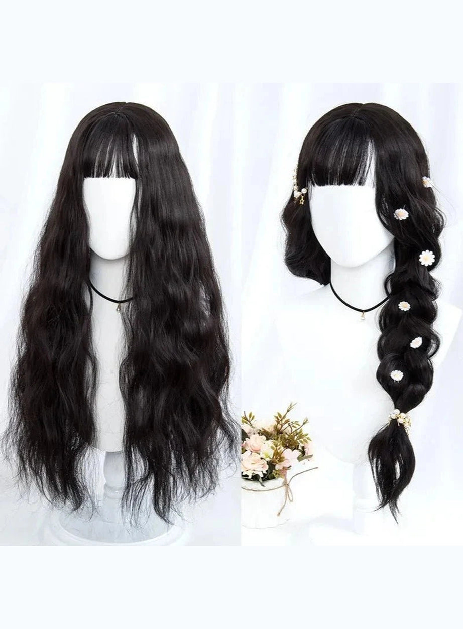 Y2k Long Wavy Purple Wig