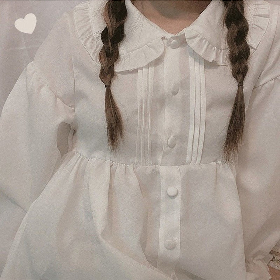 Y2k Loose Peter Pan Collar Dress