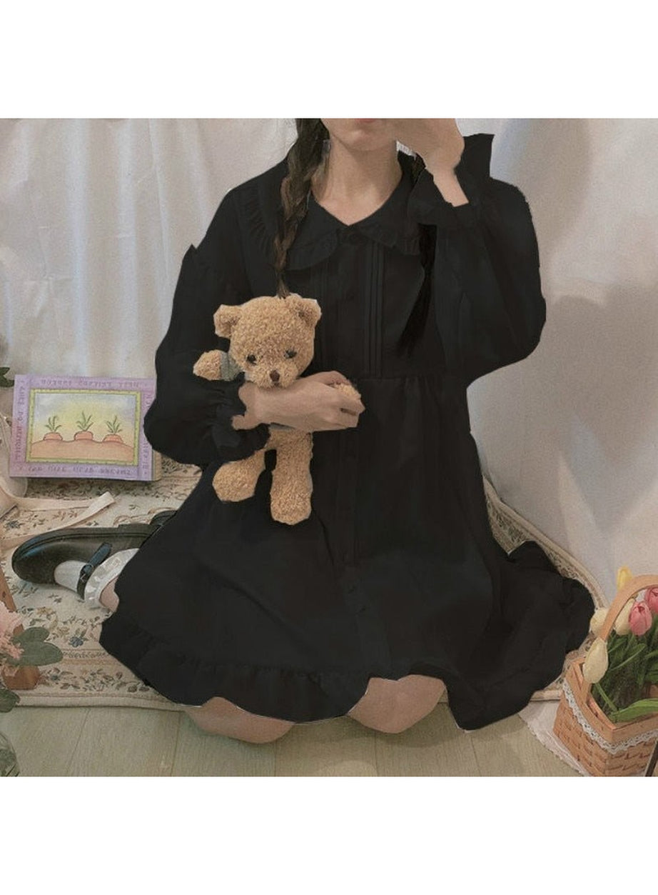 Y2k Loose Peter Pan Collar Dress