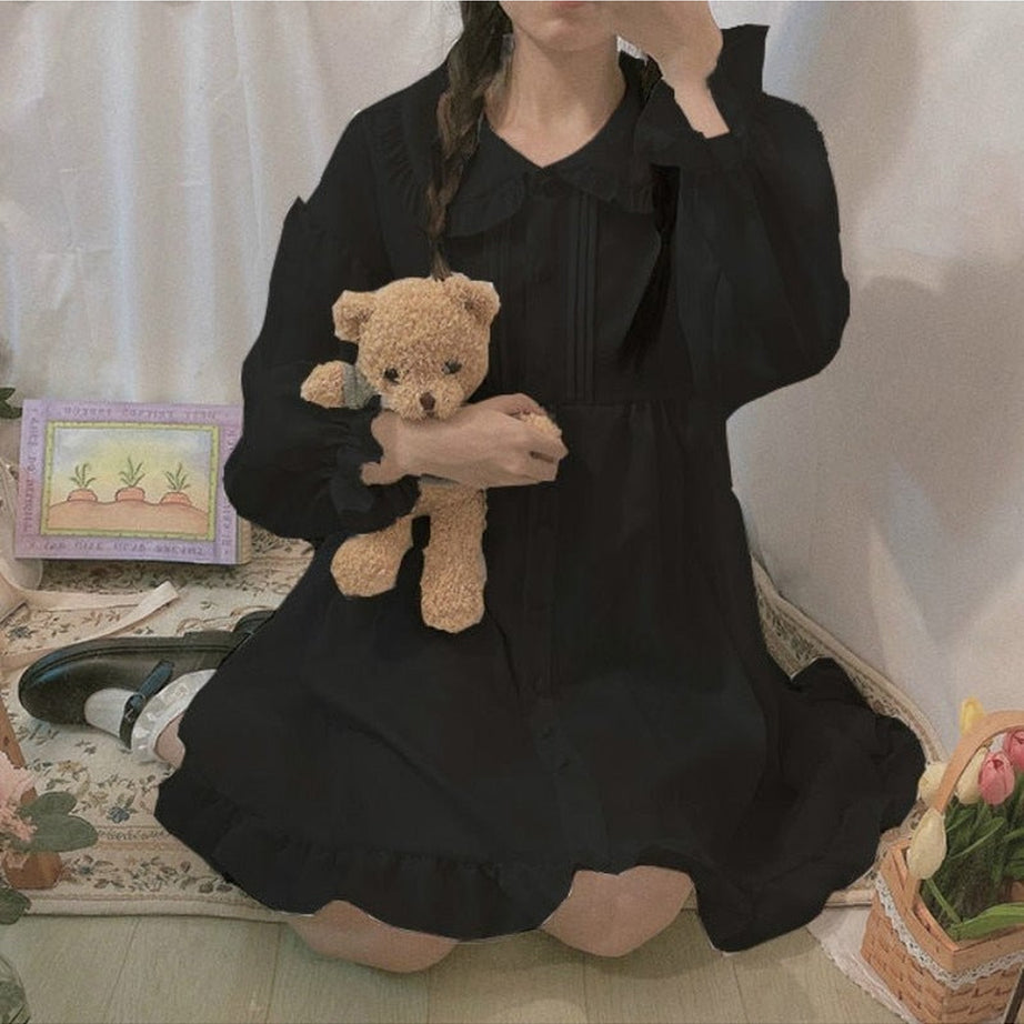 Y2k Loose Peter Pan Collar Dress