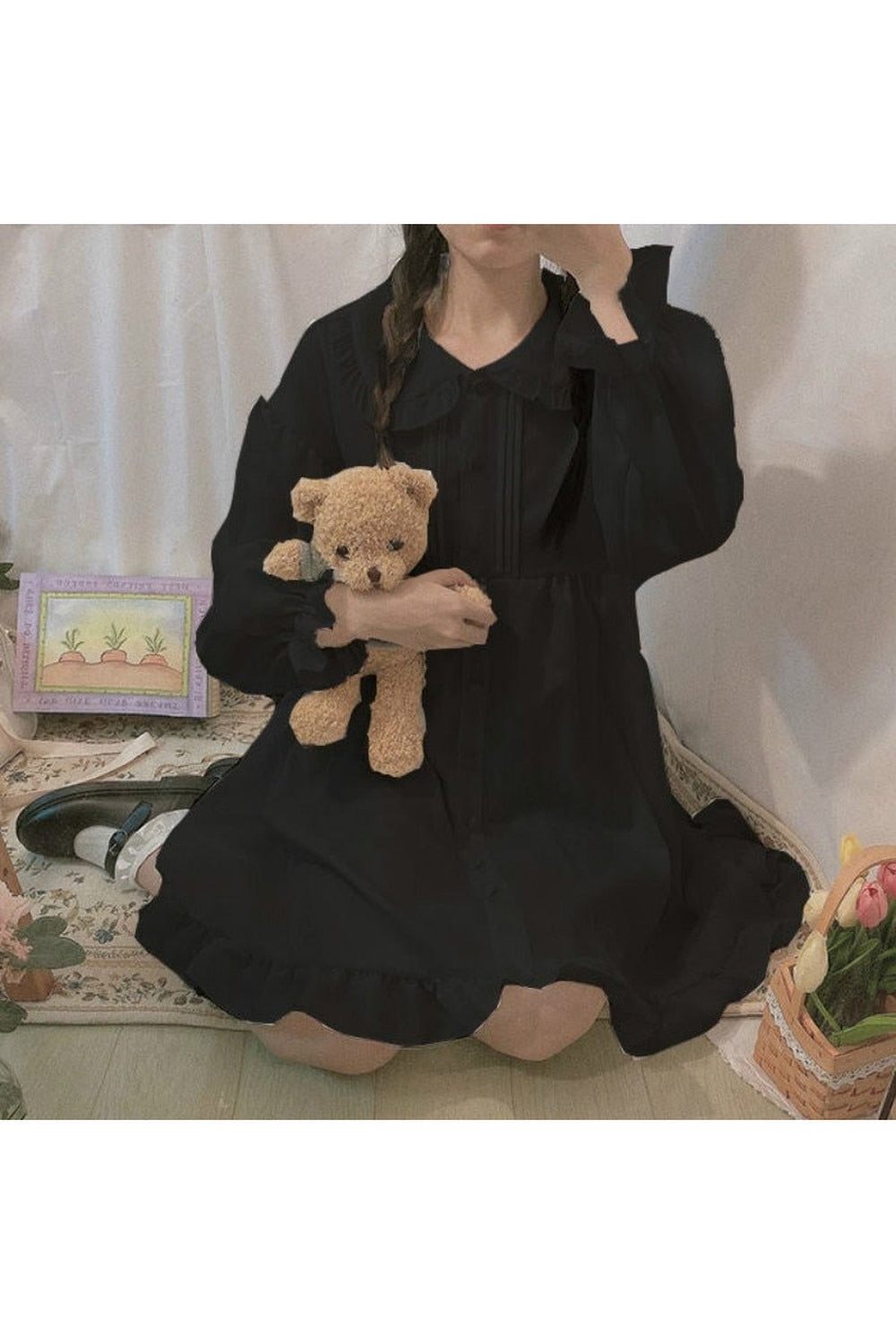 Y2k Loose Peter Pan Collar Dress