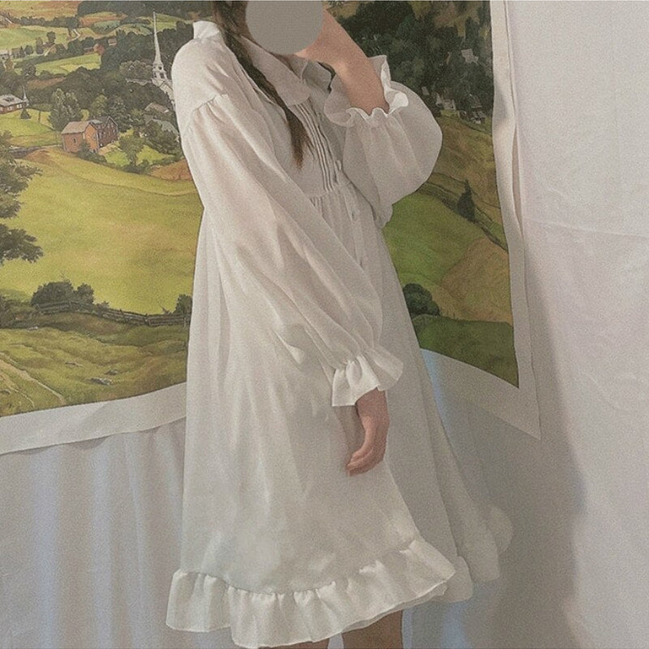 Y2k Loose Peter Pan Collar Dress