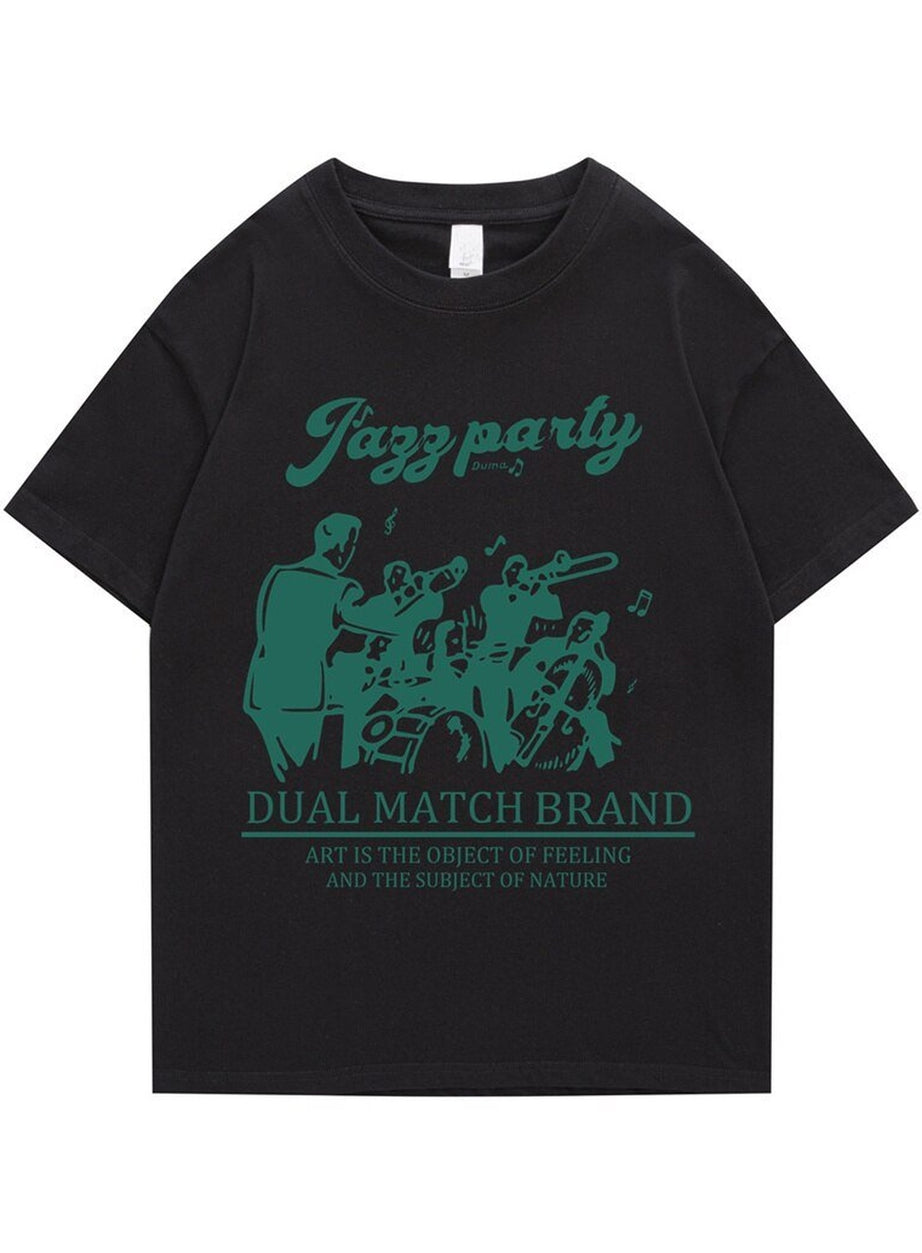 Y2k Loose retro printed T-shirt