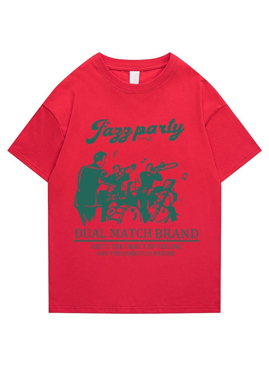 Y2k Loose retro printed T-shirt