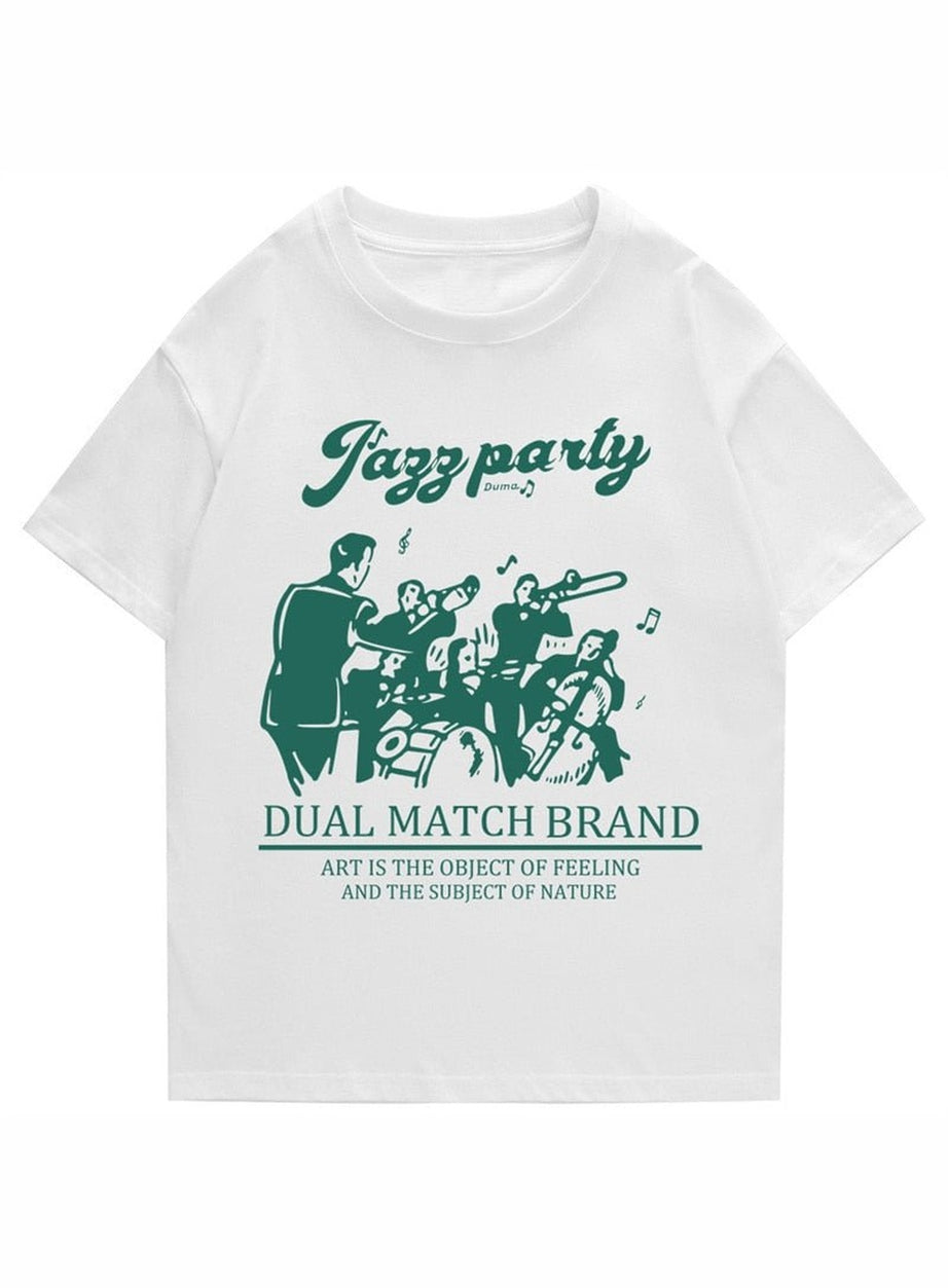 Y2k Loose retro printed T-shirt