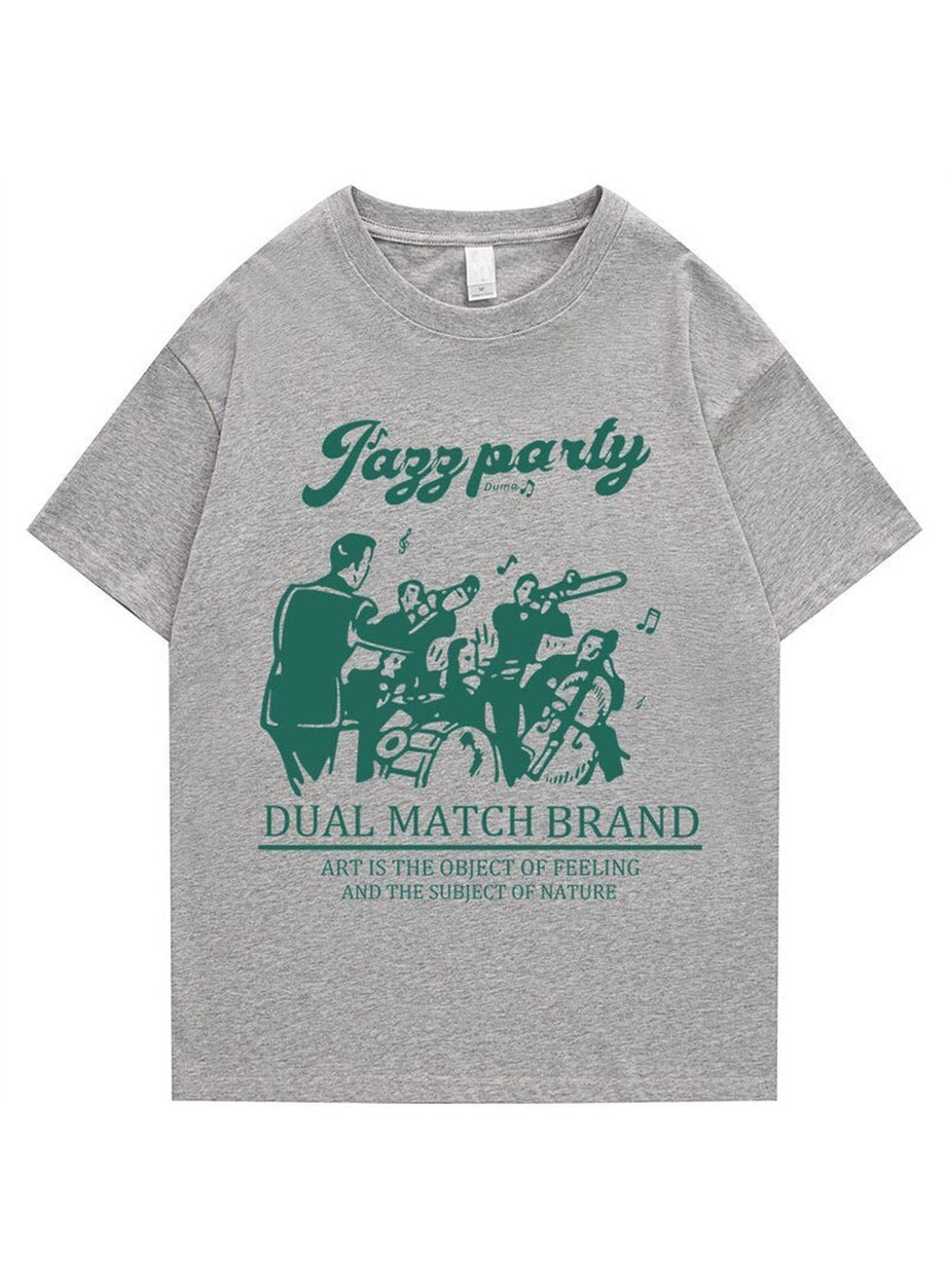 Y2k Loose retro printed T-shirt