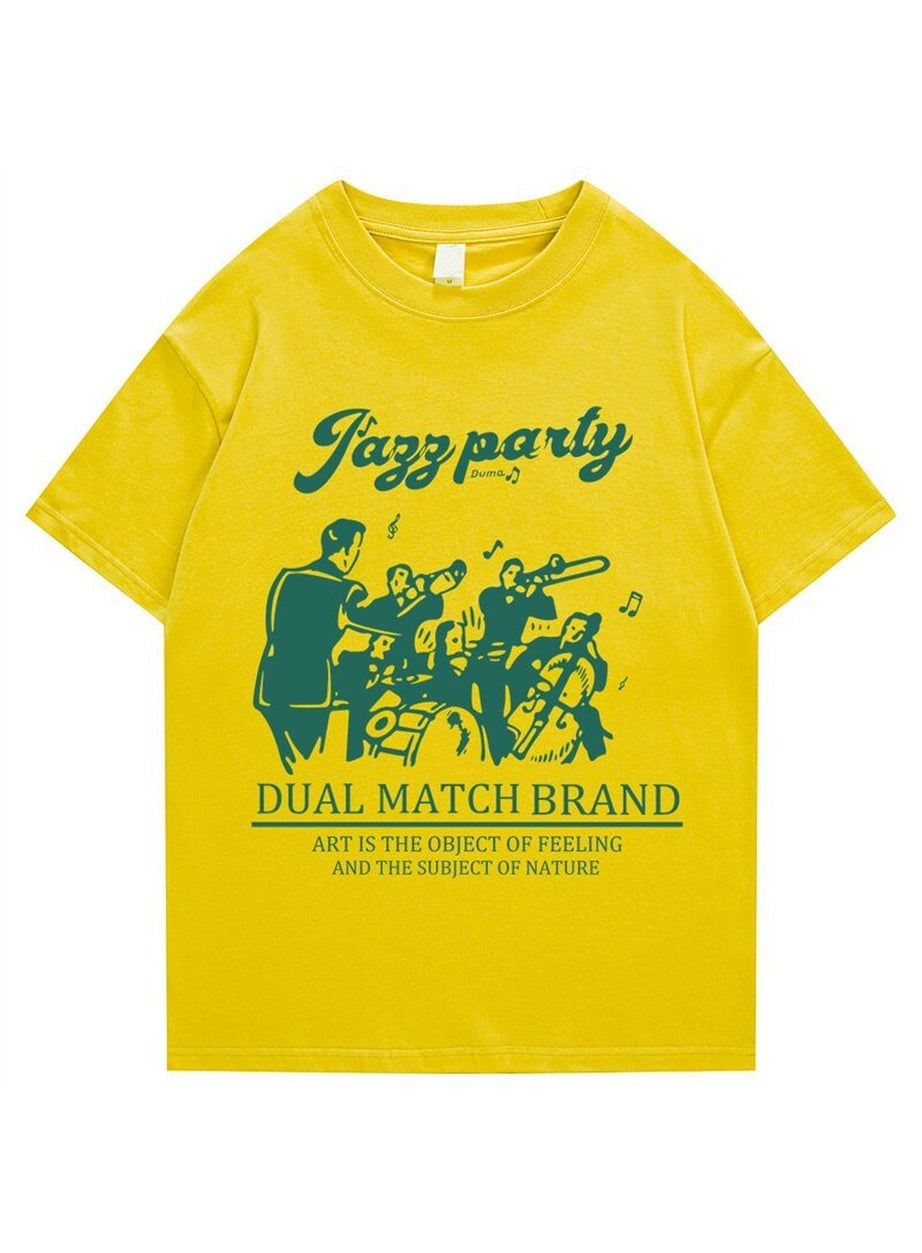 Y2k Loose retro printed T-shirt