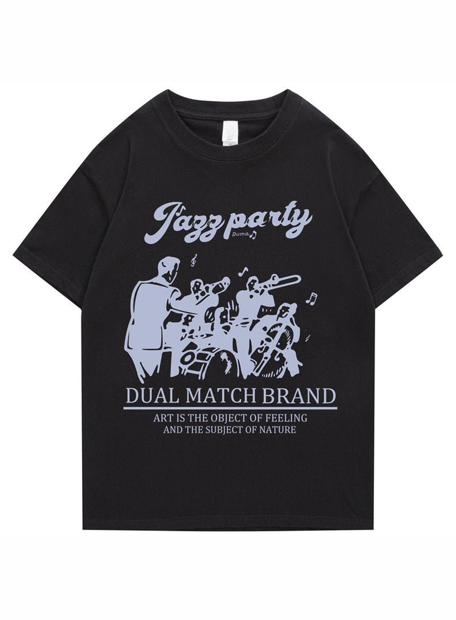 Y2k Loose retro printed T-shirt