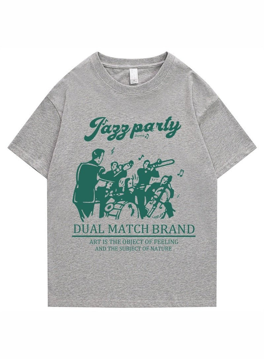 Y2k Loose retro printed T-shirt