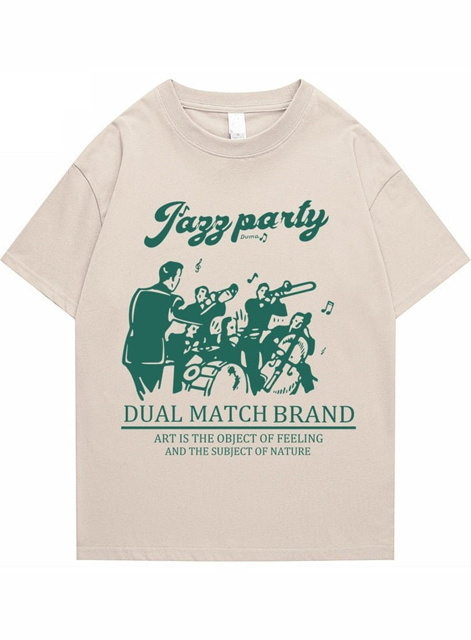 Y2k Loose retro printed T-shirt