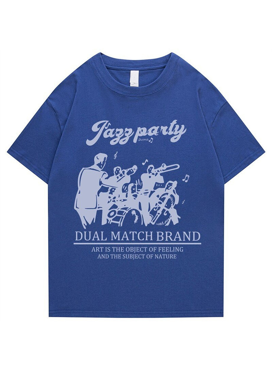 Y2k Loose retro printed T-shirt