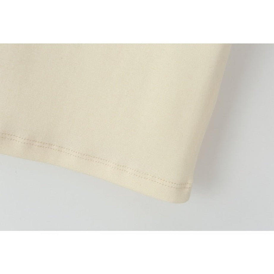 Y2k Lovecore Beige Retro T-shirt