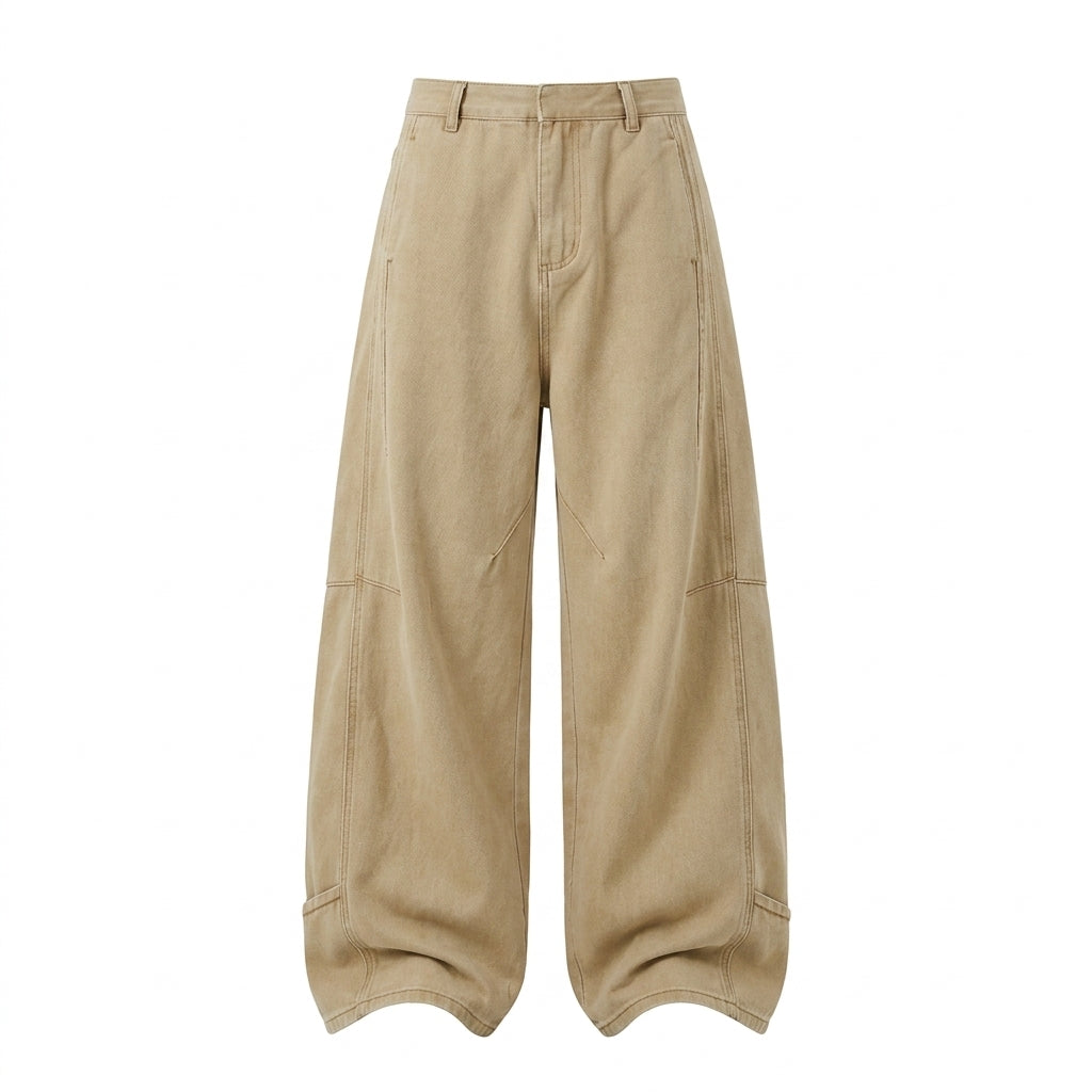 Streetwear Y2K Bowl Wide-Leg Jeans