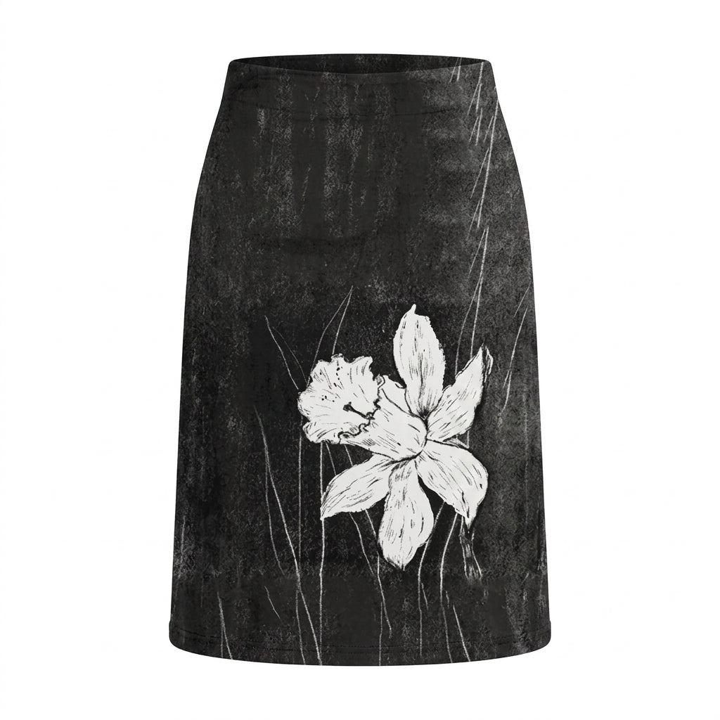 Goth Y2K Daffodil Charcoal iPhone Case