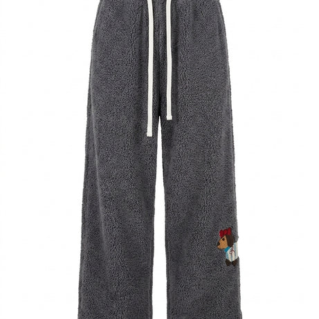 Streetwear Y2K Plush Pup Drawstring Pants