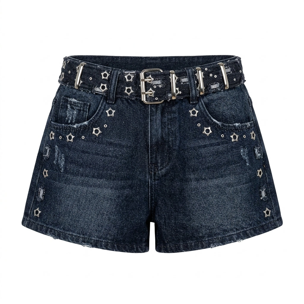 Y2k Star-Studded Belt