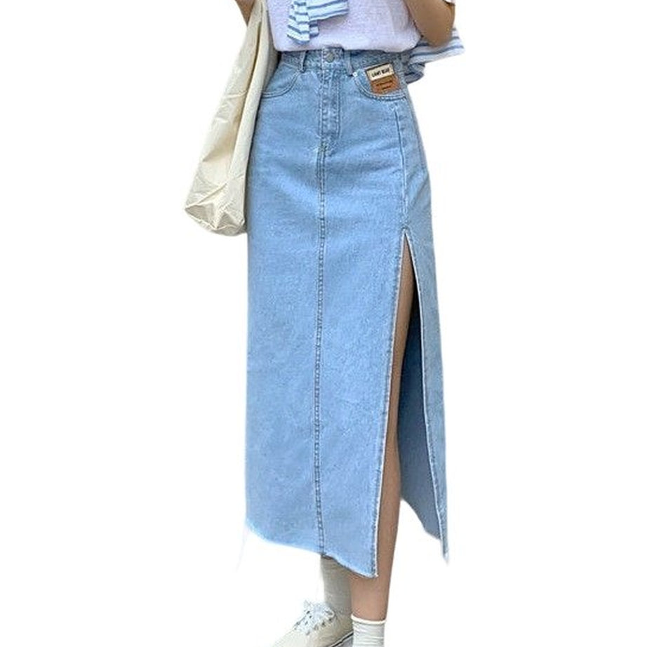 Y2k Maxi Jeans Skirt