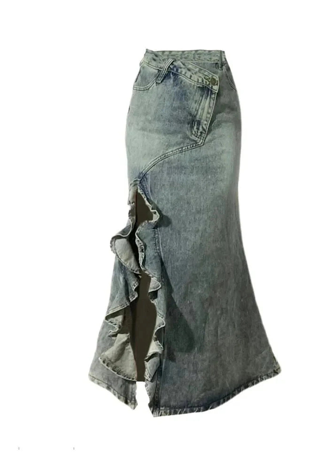 Y2k Mermaid Denim Skirt