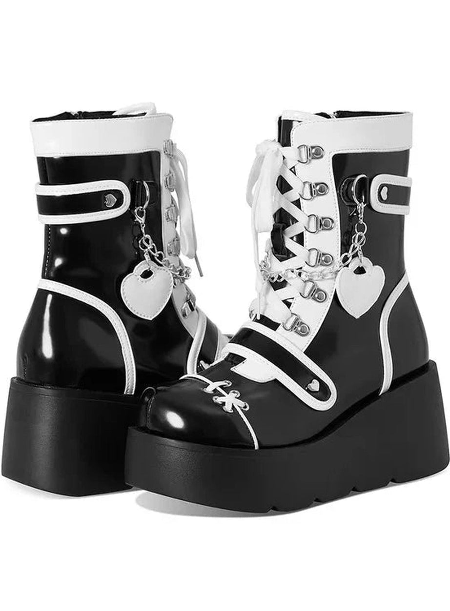 Y2k Metal Decor Punk Boots