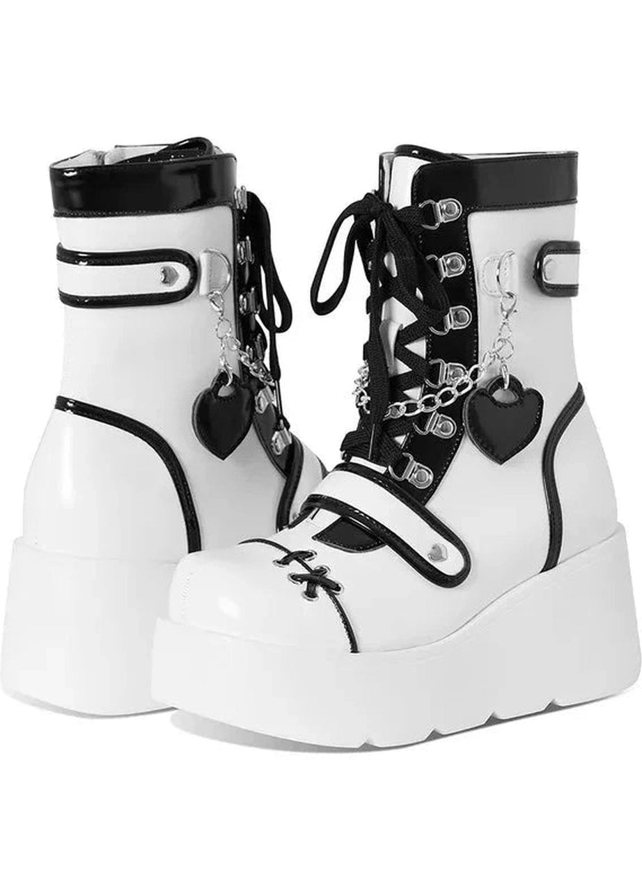 Y2k Metal Decor Punk Boots