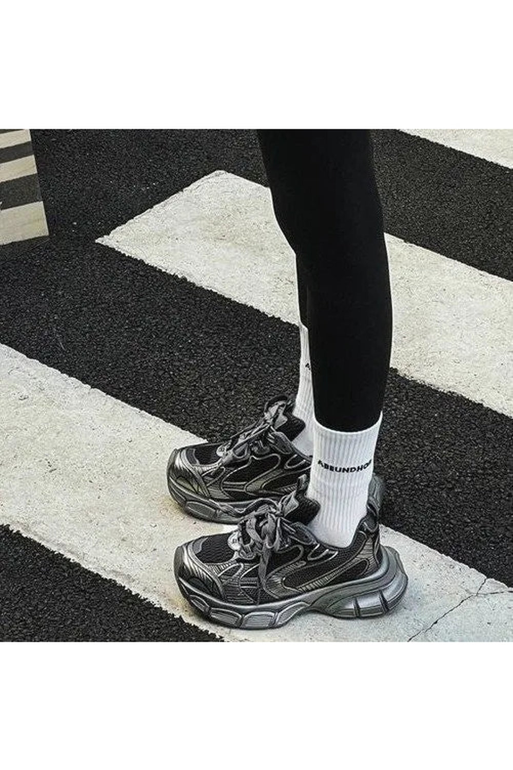 Y2k Metallic Violet Chunky Sneakers