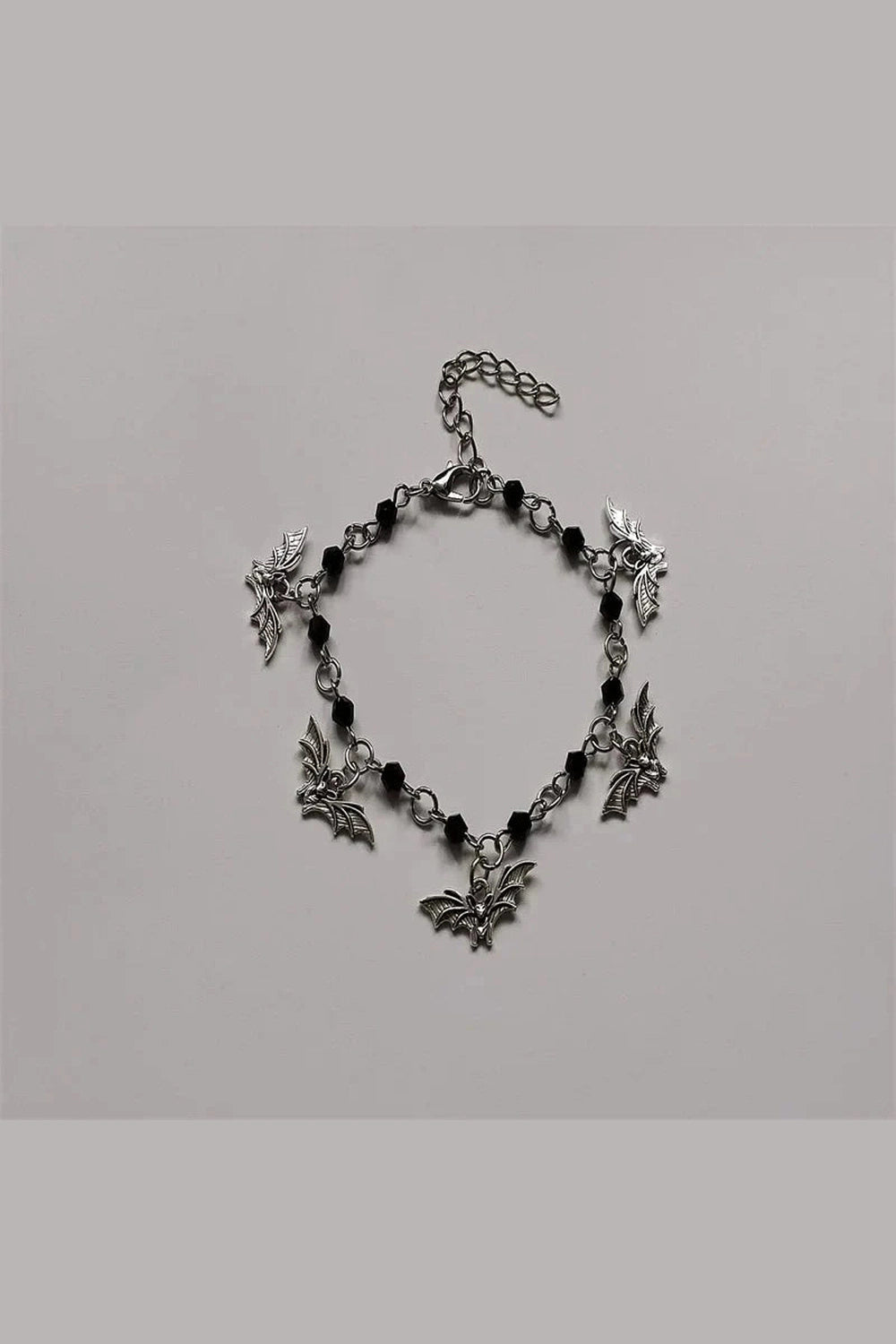 Y2k Midnight Bat Charm Bracelet