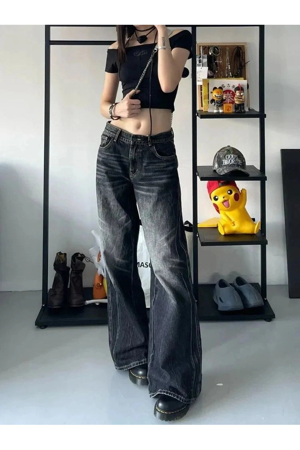 Y2k Midnight Groove Wide Leg Jeans