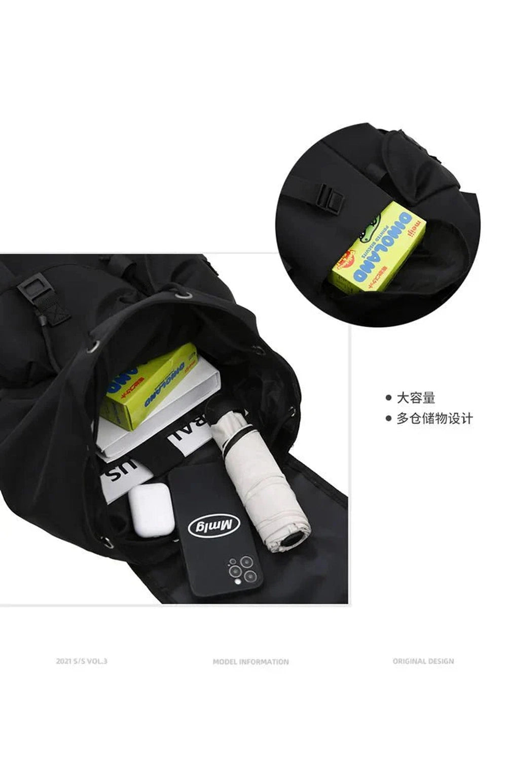 Y2k Midnight Urban Utility Backpack