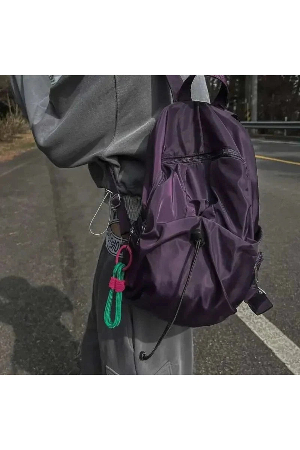 Y2k Midnight Violet Urban Backpack