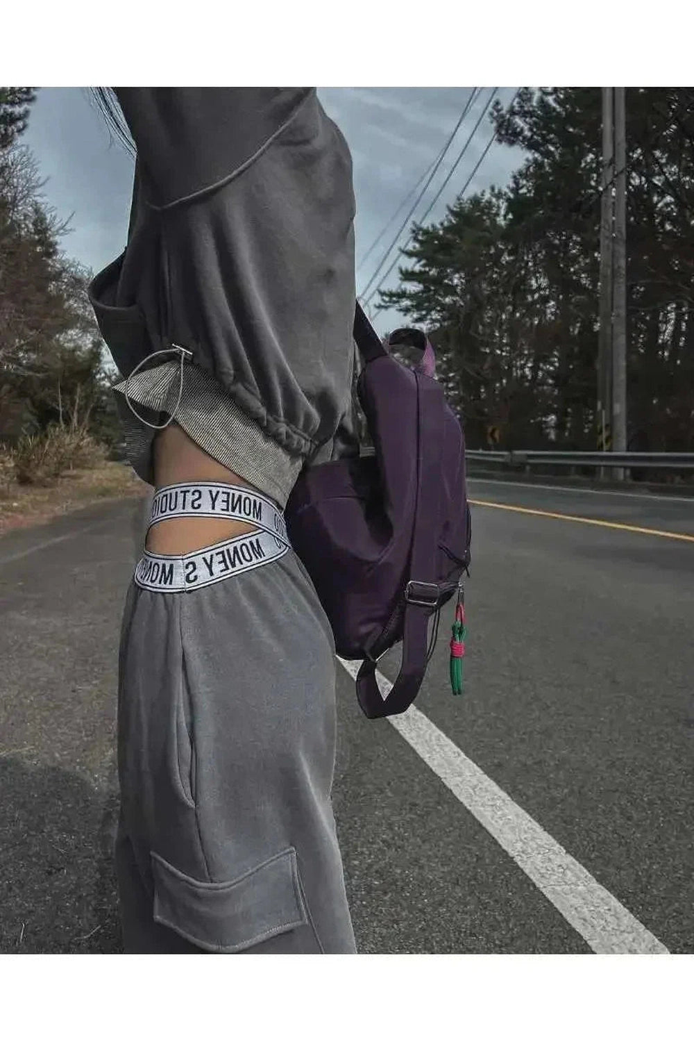 Y2k Midnight Violet Urban Backpack