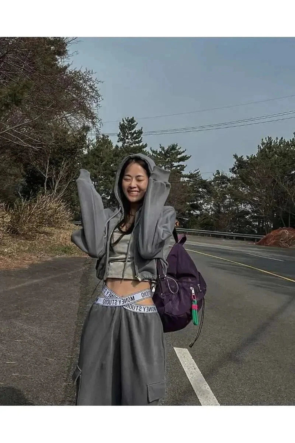 Y2k Midnight Violet Urban Backpack