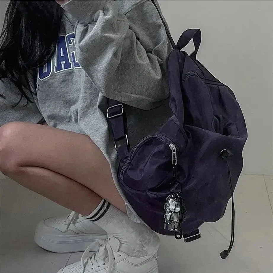 Y2k Midnight Violet Urban Backpack