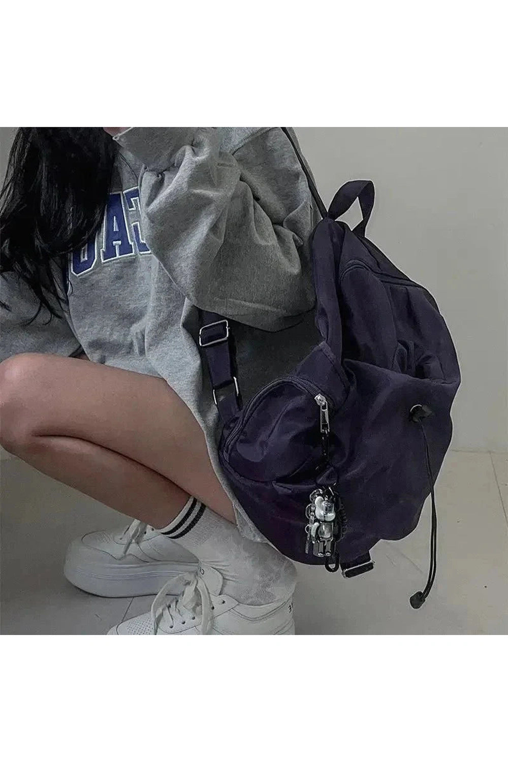 Y2k Midnight Violet Urban Backpack