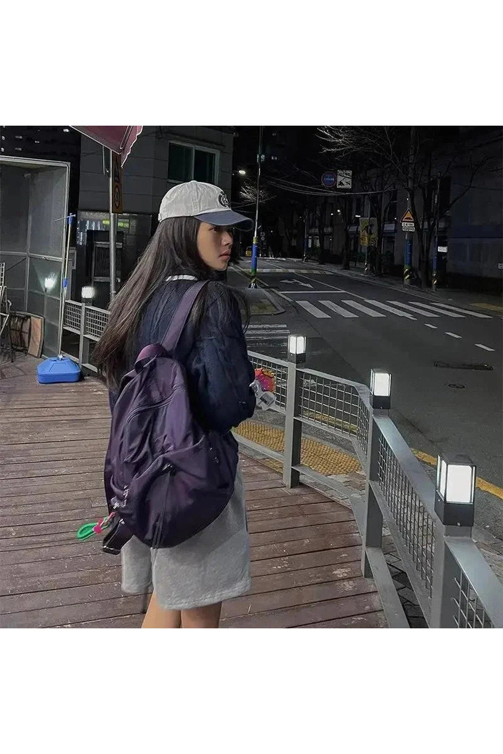 Y2k Midnight Violet Urban Backpack