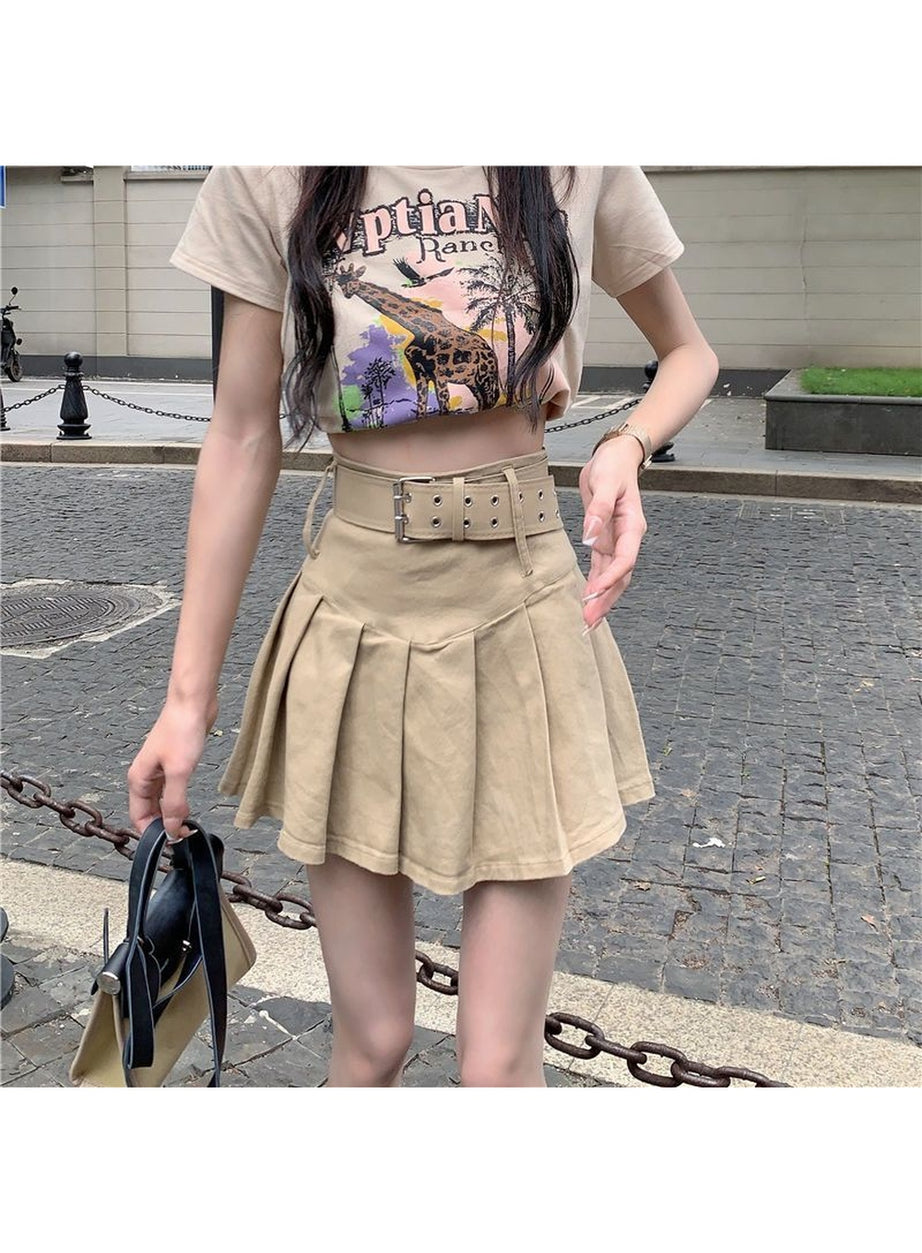 Y2k Mini Pleated Korean Style Skirt