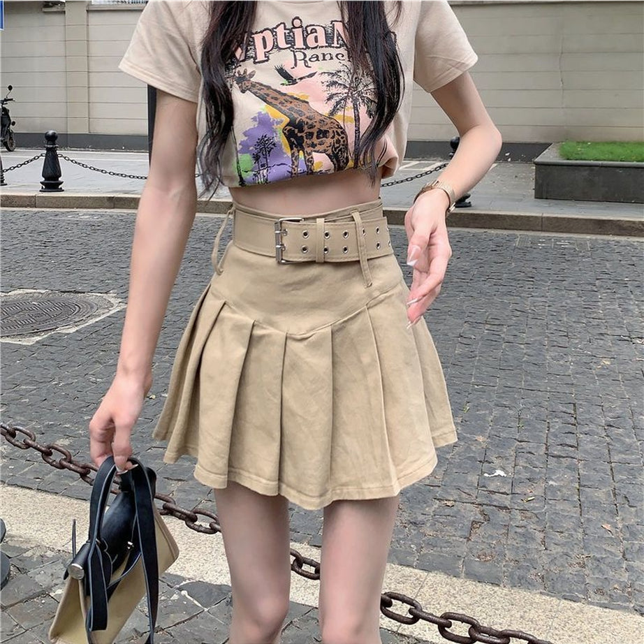 Y2k Mini Pleated Korean Style Skirt