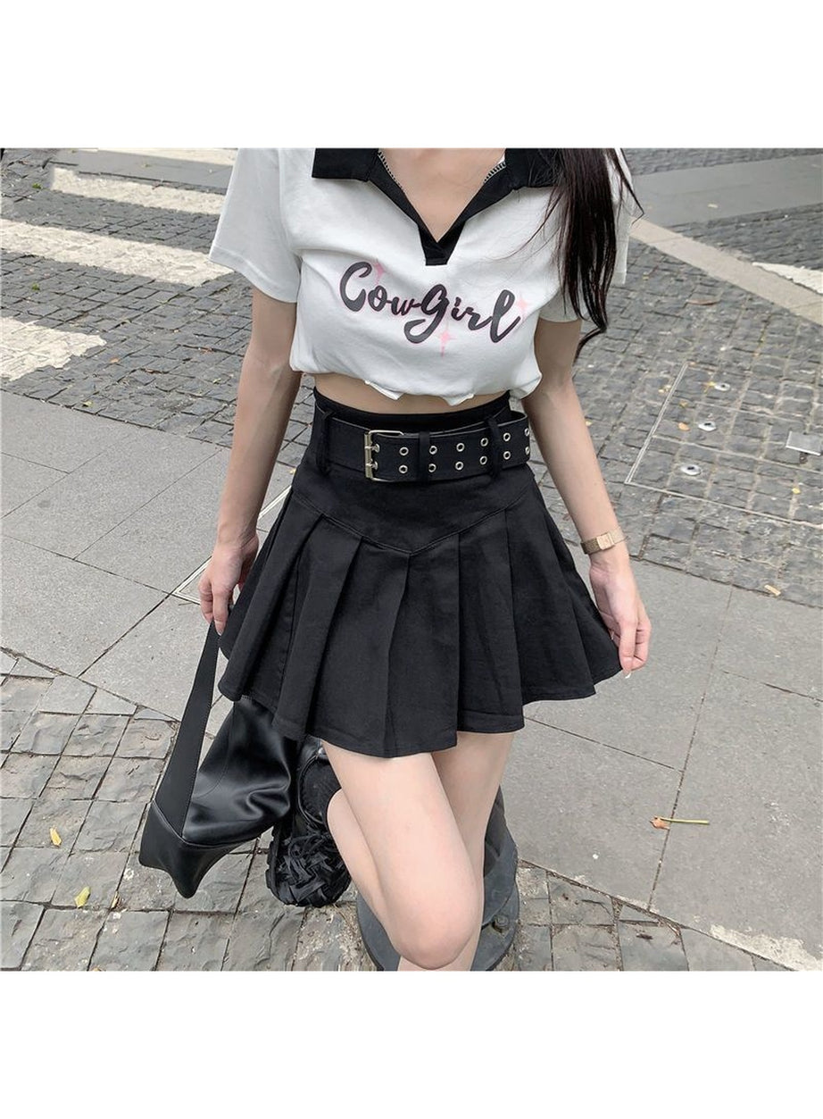 Y2k Mini Pleated Korean Style Skirt