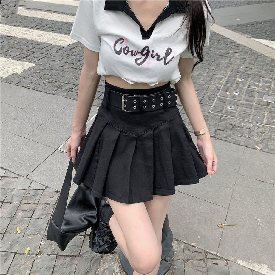 Y2k Mini Pleated Korean Style Skirt