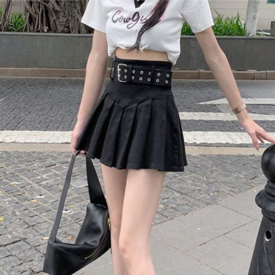 Y2k Mini Pleated Korean Style Skirt