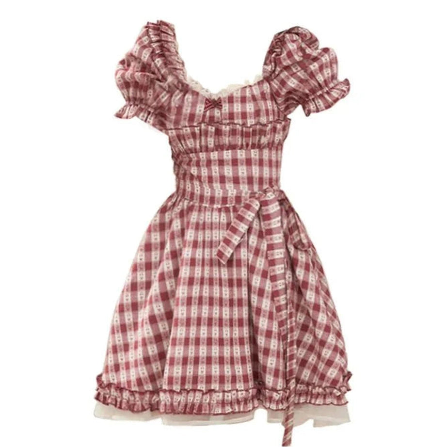 Y2k Mori Girl Bow Dress