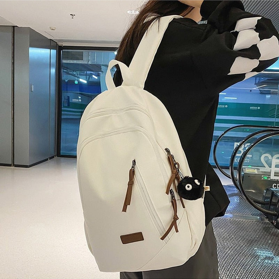 Y2k Multi Pocket Canvas Backpack