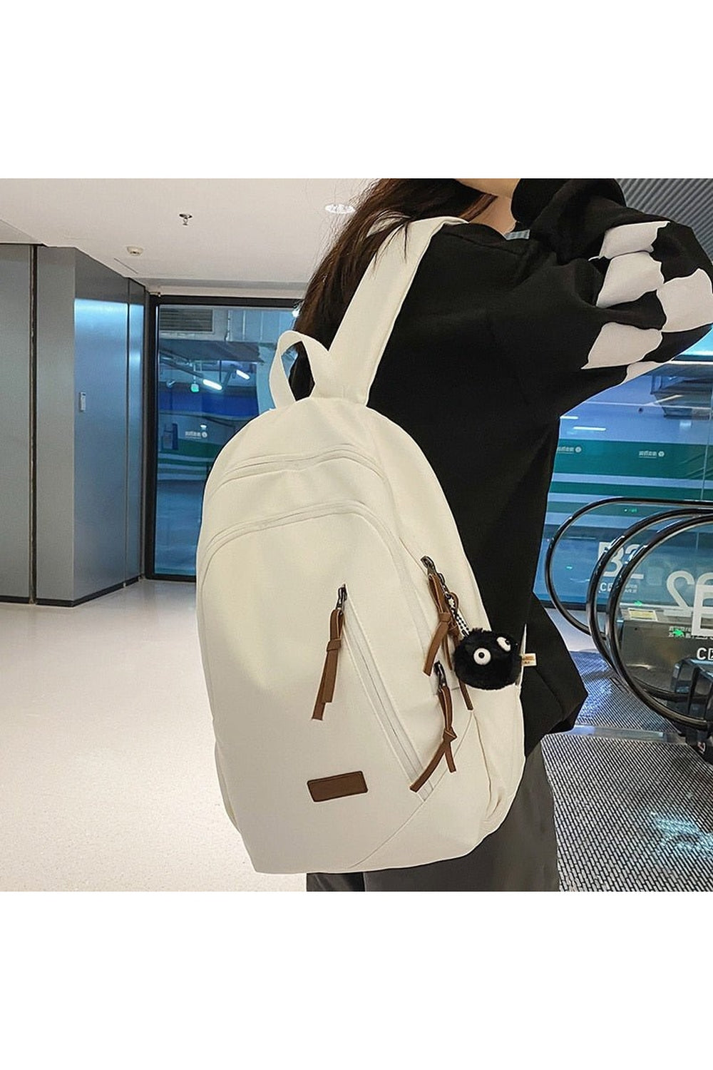 Y2k Multi Pocket Canvas Backpack