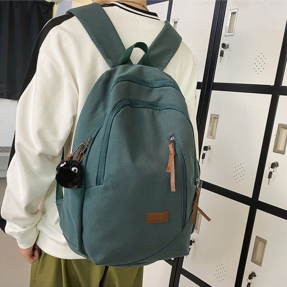 Y2k Multi Pocket Canvas Backpack